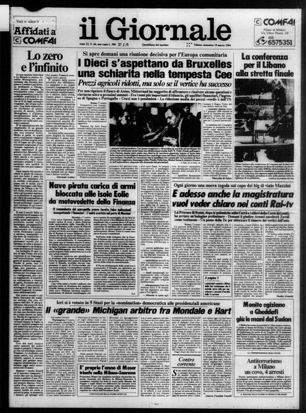 Il giornale : quotidiano del mattino